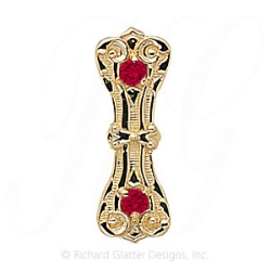 GS395 R - 14 Karat Gold Ruby Slide 